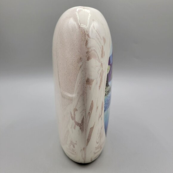 Mt Saint Helens Ashware Vase Orca Whales Puget Sound Cougar Washington Ceramic - Picture 4 of 7